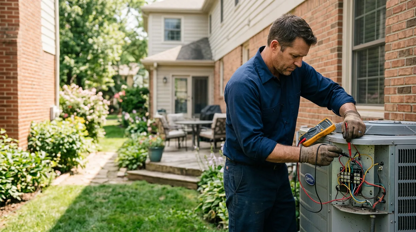 HVAC technician working near Letart, WV